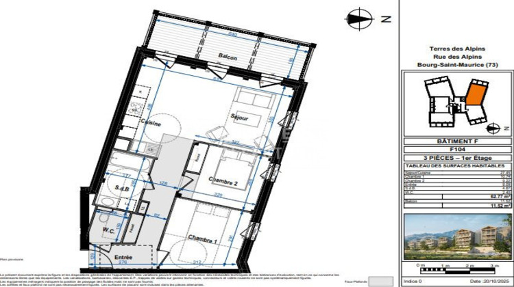 Ma-Cabane - Neuf Appartement Bourg-Saint-Maurice, 62 m²