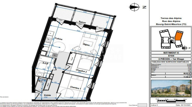 Ma-Cabane - Neuf Appartement Bourg-Saint-Maurice, 60 m²
