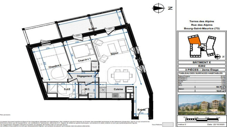 Ma-Cabane - Neuf Appartement Bourg-Saint-Maurice, 64 m²