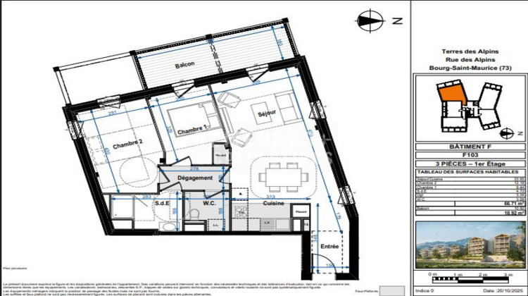 Ma-Cabane - Neuf Appartement Bourg-Saint-Maurice, 66 m²