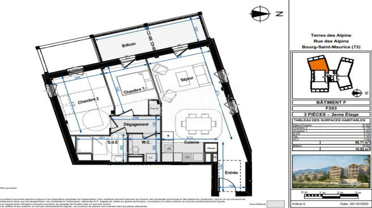 Ma-Cabane - Neuf Appartement Bourg-Saint-Maurice, 66 m²