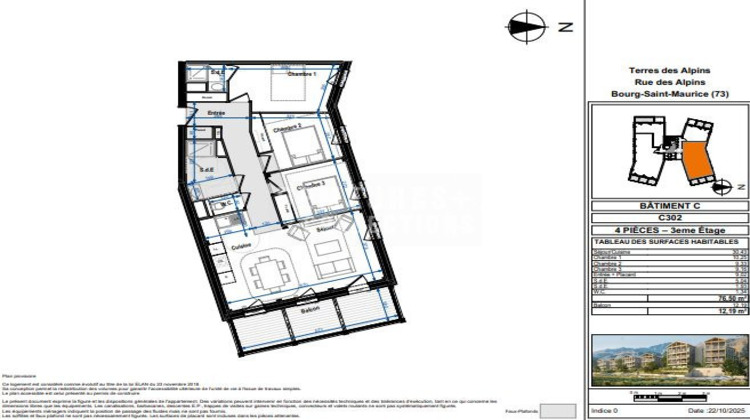 Ma-Cabane - Neuf Appartement Bourg-Saint-Maurice, 76 m²