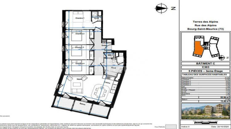 Ma-Cabane - Neuf Appartement Bourg-Saint-Maurice, 93 m²