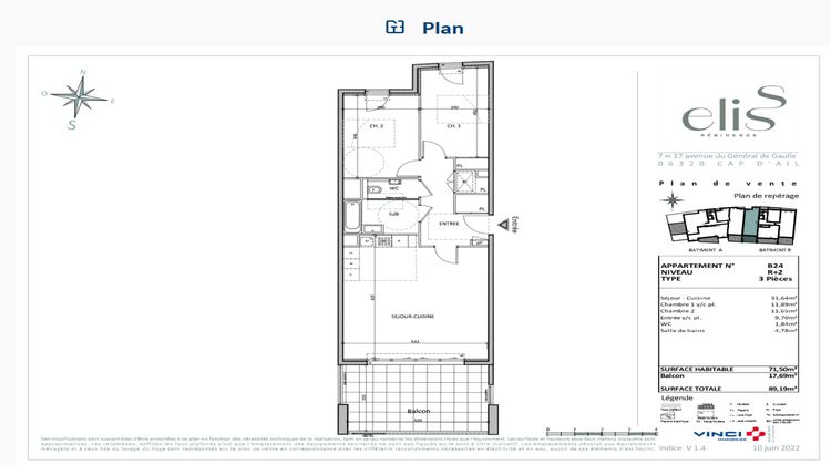 Ma-Cabane - Neuf Appartement Cap-d'Ail, 71 m²