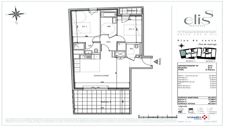 Ma-Cabane - Neuf Appartement Cap-d'Ail, 65 m²