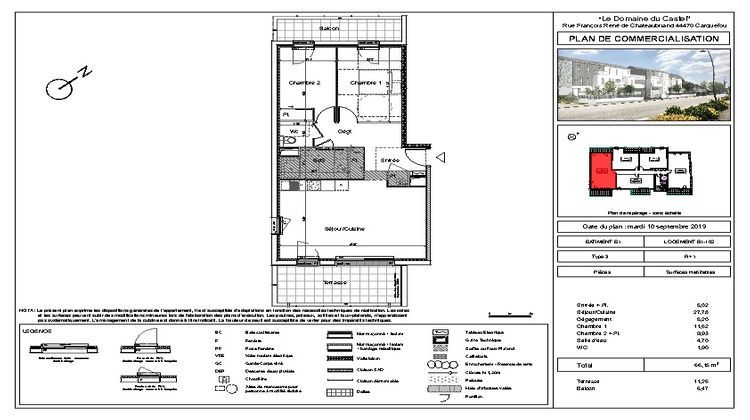 Ma-Cabane - Neuf Appartement CARQUEFOU, 66 m²