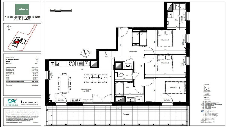 Ma-Cabane - Neuf Appartement Challans, 85 m²