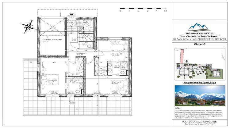 Ma-Cabane - Neuf Appartement CHAMONIX-MONT-BLANC, 166 m²