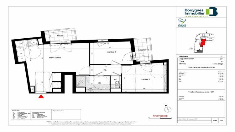 Ma-Cabane - Neuf Appartement CHAMPIGNY-SUR-MARNE, 57 m²