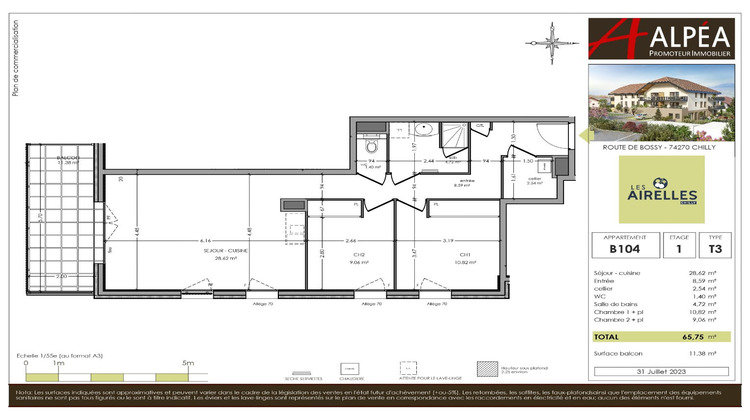 Ma-Cabane - Neuf Appartement CHILLY, 65 m²