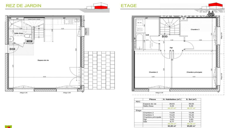Ma-Cabane - Neuf Appartement Clénay, 93 m²