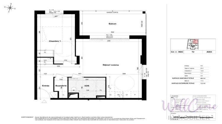 Ma-Cabane - Neuf Appartement COGNIN, 49 m²