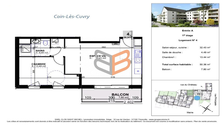 Ma-Cabane - Neuf Appartement Coin-lès-Cuvry, 50 m²