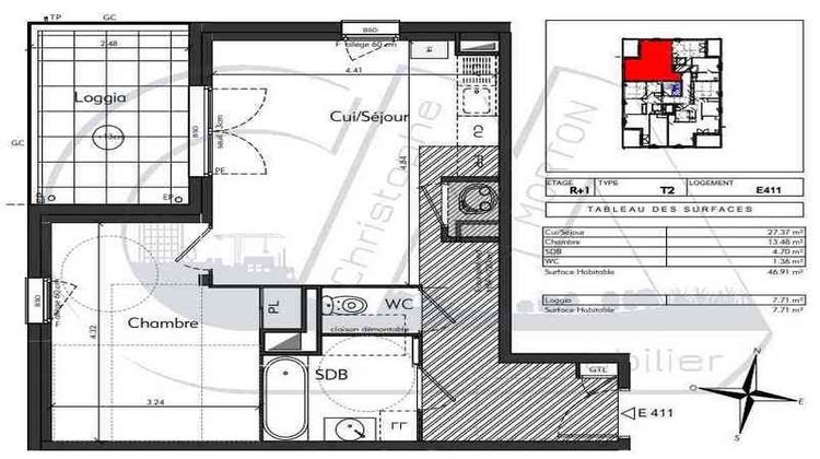 Ma-Cabane - Neuf Appartement CRAPONNE, 46 m²