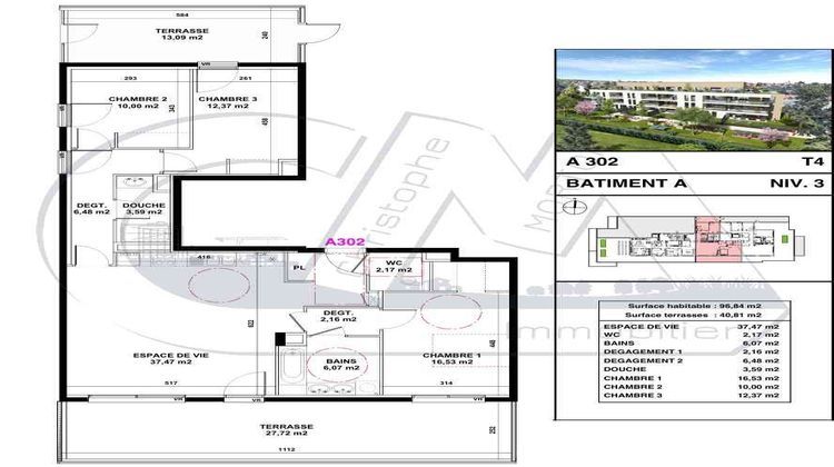 Ma-Cabane - Neuf Appartement CRAPONNE, 96 m²