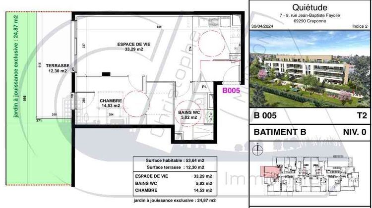 Ma-Cabane - Neuf Appartement CRAPONNE, 53 m²