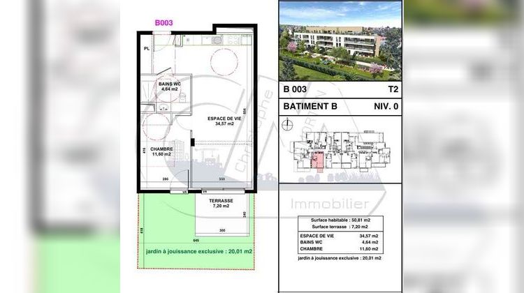 Ma-Cabane - Neuf Appartement CRAPONNE, 50 m²