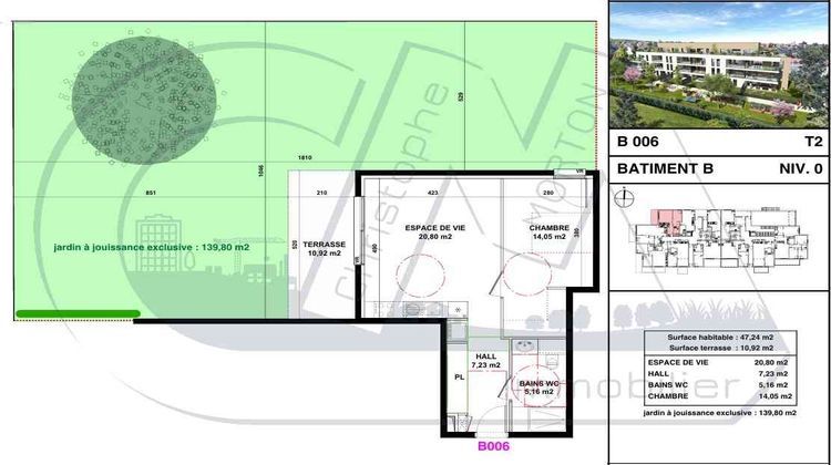 Ma-Cabane - Neuf Appartement CRAPONNE, 47 m²