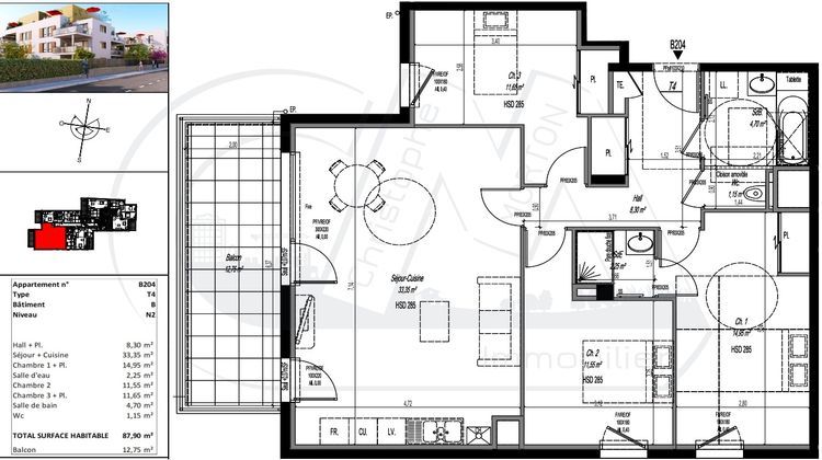 Ma-Cabane - Neuf Appartement CRAPONNE, 87 m²