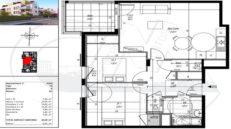 Ma-Cabane - Neuf Appartement CRAPONNE, 66 m²