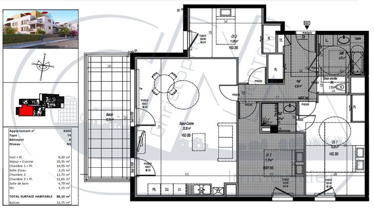 Ma-Cabane - Neuf Appartement CRAPONNE, 88 m²