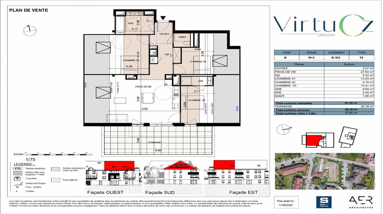 Ma-Cabane - Neuf Appartement EPAGNY, 81 m²