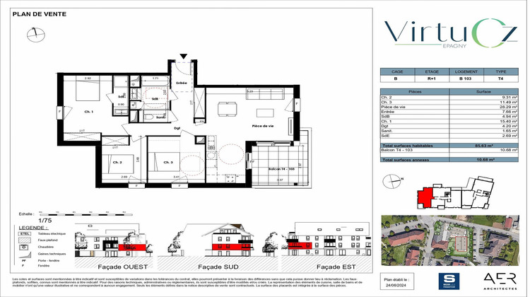 Ma-Cabane - Neuf Appartement EPAGNY, 85 m²