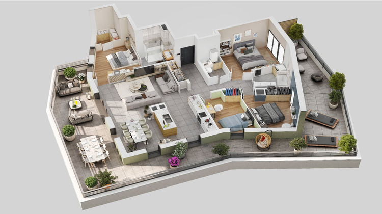 Ma-Cabane - Neuf Appartement EPAGNY, 117 m²