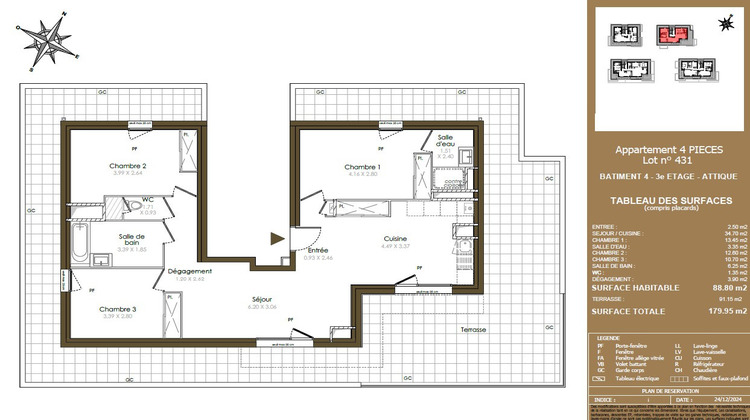 Ma-Cabane - Neuf Appartement ETREMBIERES, 88 m²