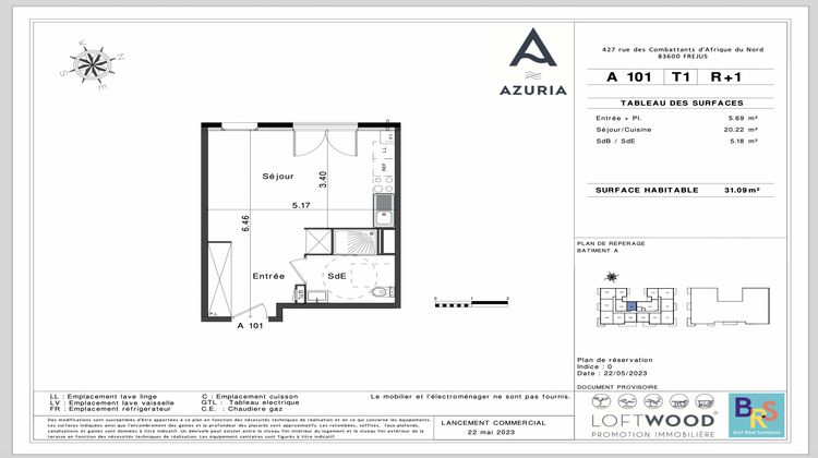 Ma-Cabane - Neuf Appartement Fréjus, 31 m²