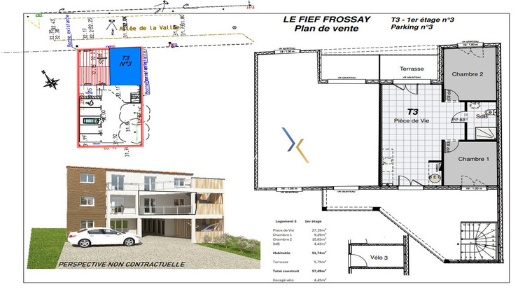 Ma-Cabane - Neuf Appartement Frossay, 51 m²