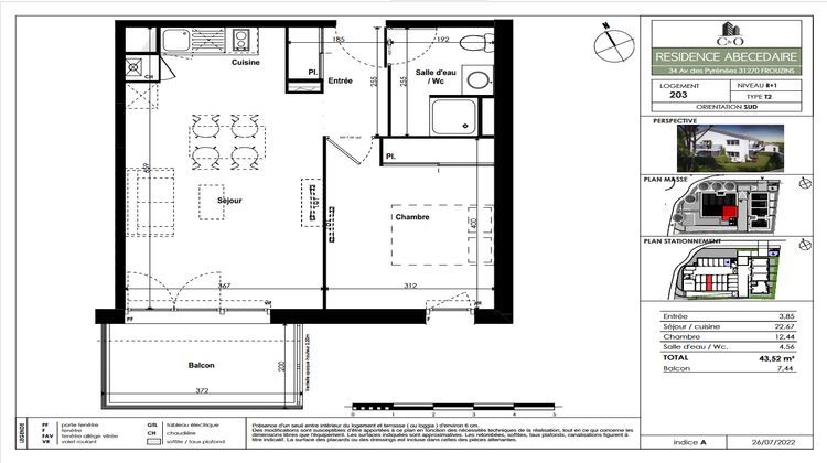 Ma-Cabane - Neuf Appartement FROUZINS, 43 m²