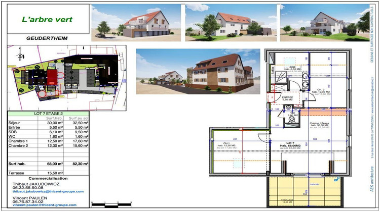 Ma-Cabane - Neuf Appartement Geudertheim, 68 m²