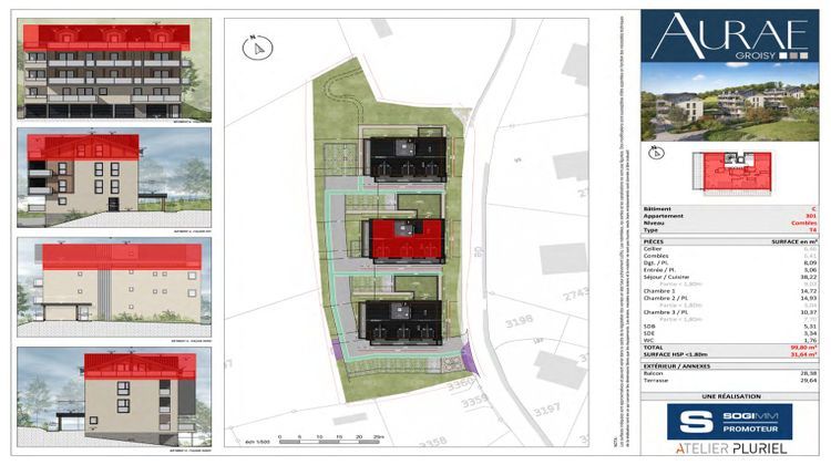 Ma-Cabane - Neuf Appartement GROISY, 99 m²