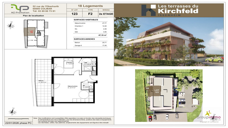Ma-Cabane - Neuf Appartement Issenheim, 47 m²