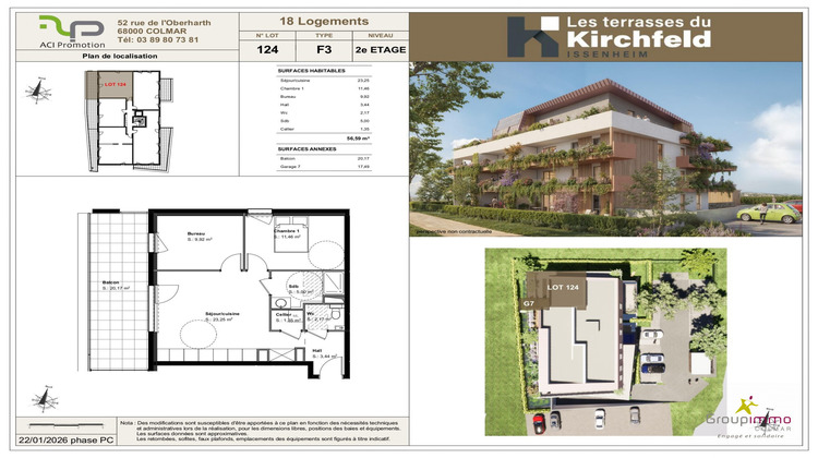 Ma-Cabane - Neuf Appartement Issenheim, 56 m²