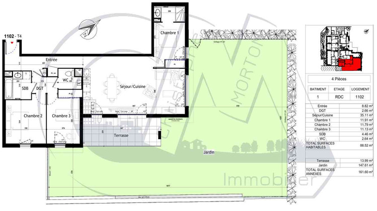 Ma-Cabane - Neuf Appartement L'ARBRESLE, 88 m²