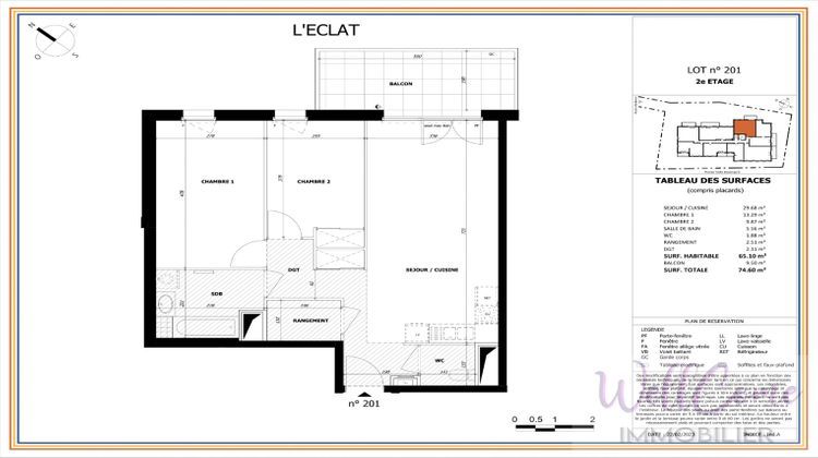 Ma-Cabane - Neuf Appartement LA MOTTE SERVOLEX, 65 m²