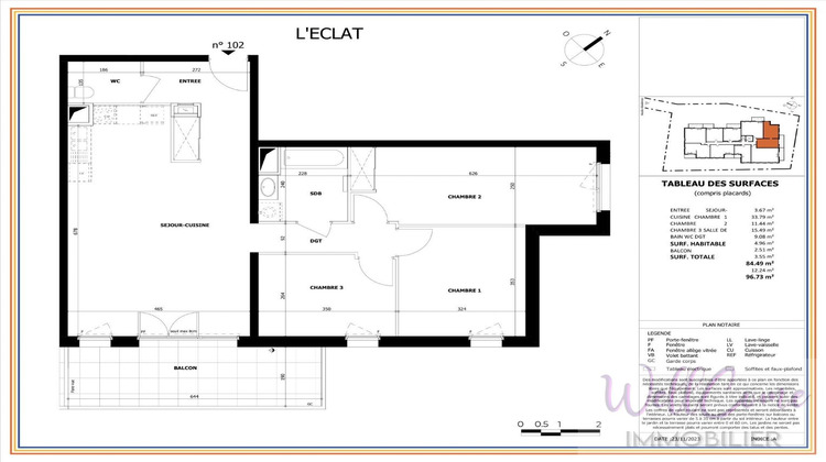 Ma-Cabane - Neuf Appartement LA MOTTE SERVOLEX, 84 m²