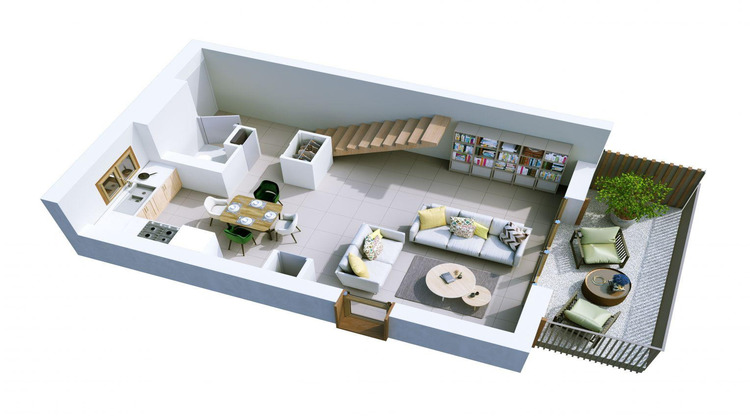 Ma-Cabane - Neuf Appartement La Rivière-Enverse, 72 m²