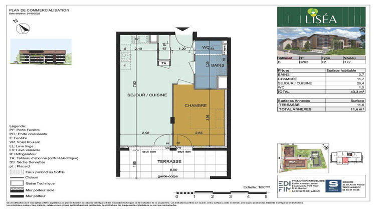 Ma-Cabane - Neuf Appartement LA ROCHE SUR FORON, 43 m²