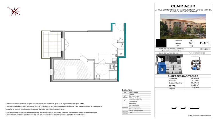 Ma-Cabane - Neuf Appartement La Seyne-sur-Mer, 44 m²