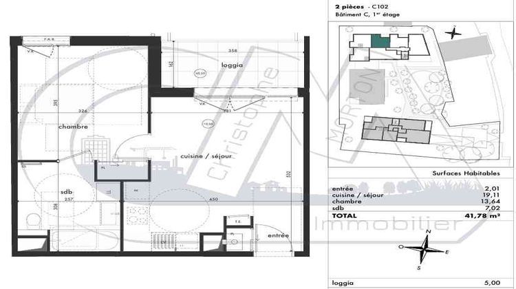 Ma-Cabane - Neuf Appartement LA TOUR-DE-SALVAGNY, 41 m²