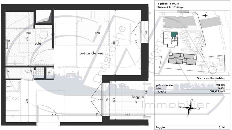 Ma-Cabane - Neuf Appartement LA TOUR-DE-SALVAGNY, 29 m²