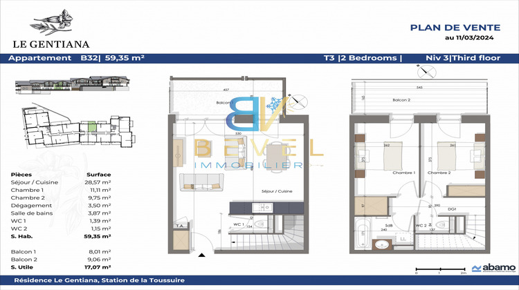 Ma-Cabane - Neuf Appartement La toussuire, 59 m²