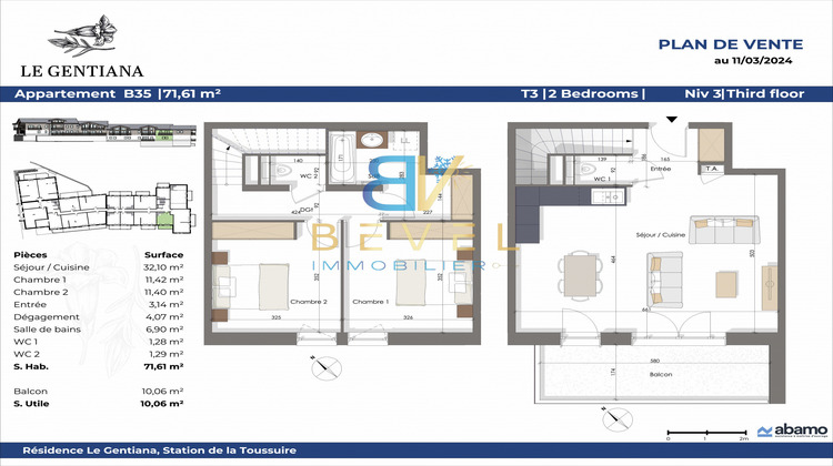 Ma-Cabane - Neuf Appartement La toussuire, 71 m²