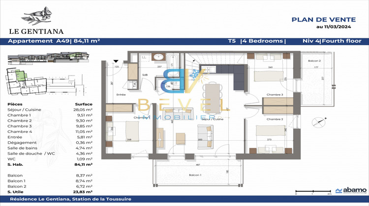 Ma-Cabane - Neuf Appartement La toussuire, 84 m²