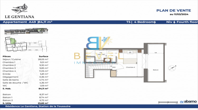 Ma-Cabane - Neuf Appartement La toussuire, 84 m²