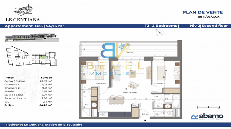 Ma-Cabane - Neuf Appartement La toussuire, 54 m²