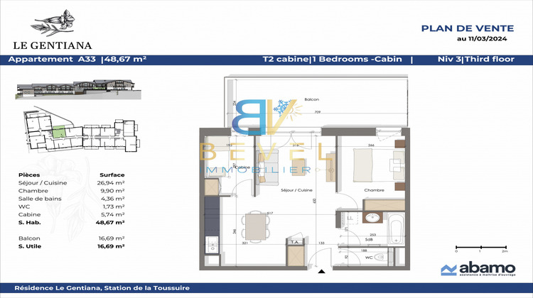 Ma-Cabane - Neuf Appartement La toussuire, 48 m²